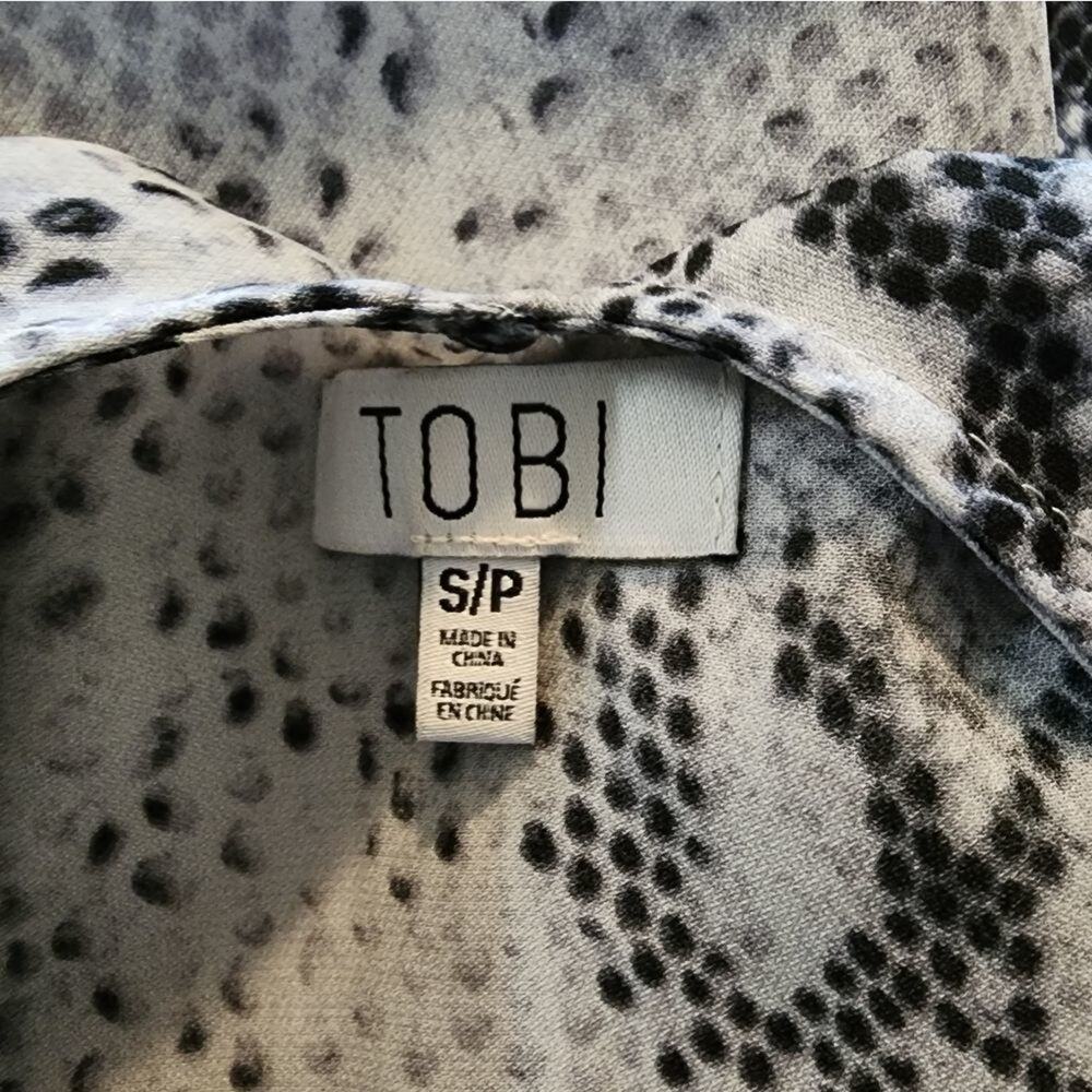 Tobi Tunic Length Python Snakeskin Print Tank Top… - image 4